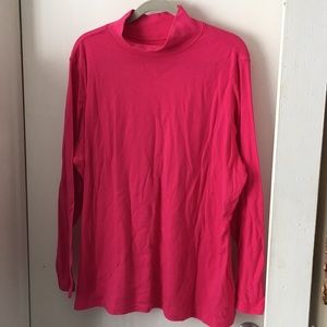 Basic Editions Pink Turtleneck. Size 2X. NWOT